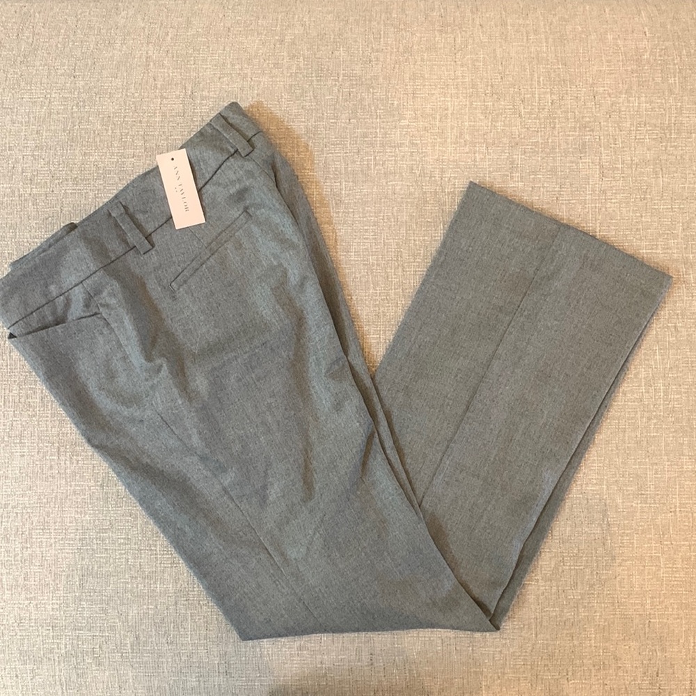 NEW Gray Ann Taylor Signature Dress Pants